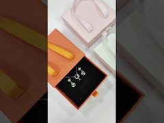 Outros Impressão de logotipo de tipo caixa carteira de luxo caixas de cartão com alça de fita