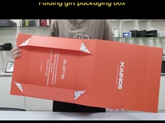 Caixa de cartão rígida dobrável de luxo Caixa de papel magnético dobrável para embalagens de presentes