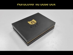 Pequena caixa de embalagem de presente preta caixa de presente de anel rígido