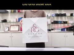 Limpeza facial de luxo massagista papel embalagem 2 peças robusto levantamento fora da tampa caixa de presente