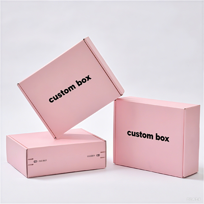 Caixa de Papelão Ondulado Impressa CMYK / PANTONE para Envio de Produtos de Cuidados com a Pele, Presente de Design de Luxo Personalizado