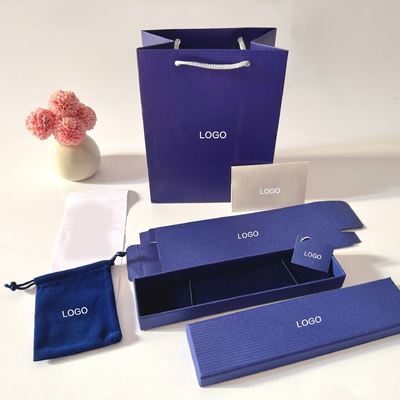 Sacos de Papel para Joias com Logotipo Personalizado por Atacado e Sacos de Papel de Marca Embalagens para Presentes de Luxo Gama Completa de Caixas de Papel para Embalagem