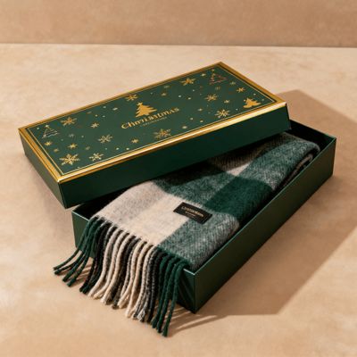 Caixas de presente de Natal de luxo personalizadas, cartão rígido fosco para embalagem de lenço, vestido, roupa íntima, camisa, materiais assépticos reciclados