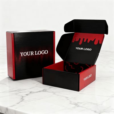 Caixas de sapatos femininos de luxo personalizadas com logotipo, embalagem postal ecológica, cartão canelado para sapatos ou roupas