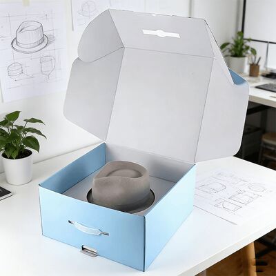 Caixas de chapéu personalizadas com logotipo Eco-friendly Revestido rígido Luxury Cartão de Envio Caixas de papel embalagem para bonés