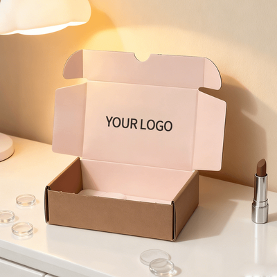 Caixa de envio de logotipo personalizado Caixa de embalagem de envio corrugada para produtos de comércio eletrônico