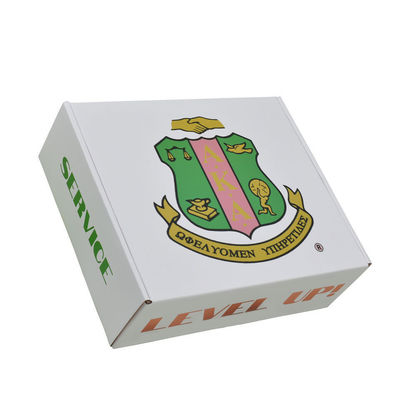 Tamanho personalizado Flat Package Mailer Box Três camadas de roupas íntimas onduladas