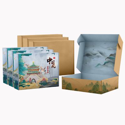 Matte Superficie Finish Customize Corrugated Flute Mailer Box para Envio e Embalagem