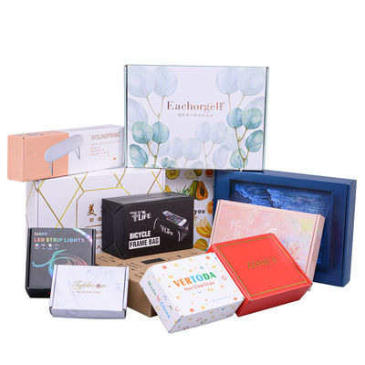 Matte Superficie Finish Customize Corrugated Flute Mailer Box para Envio e Embalagem