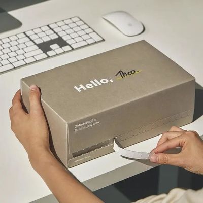 Caixas de correio de cartão ondulado de papel para joias e cosméticos