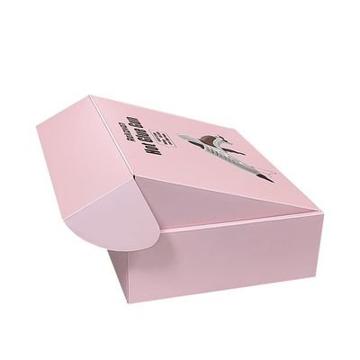 Caixa de cartão de acabamento brilhante de tamanho personalizado para transporte de roupas