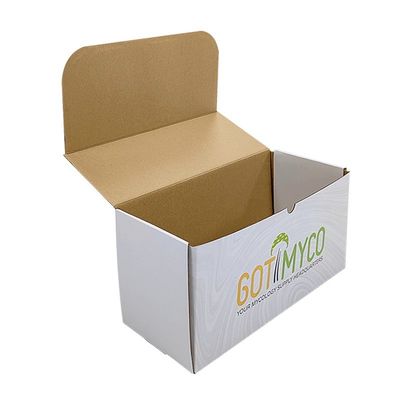 Caixa de correio de papel grande Mat / Laminamento brilhante Caixas de Envio de frutas longas