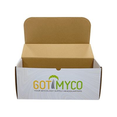Caixa de correio de papel grande Mat / Laminamento brilhante Caixas de Envio de frutas longas