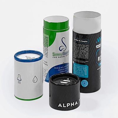 Caixas de tubos de papel reciclado embalagem Caixas de velas redondas personalizadas