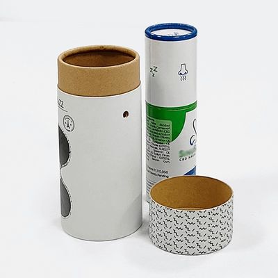 Caixas de tubos de papel reciclado embalagem Caixas de velas redondas personalizadas