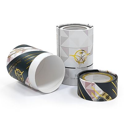 Caixa de embalagem de tubos impressa personalizada Caixa de tubos de papel redondo biodegradável para bolo