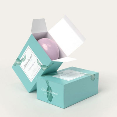 CMYK Design Ambiental Personalizado Impresso Cartão Retalhista Dobrável Caixa de Sabão Manual