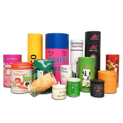 10 ml 30 ml 50 ml Caixa de embalagem de tubo cilindro redondo para velas cosméticos