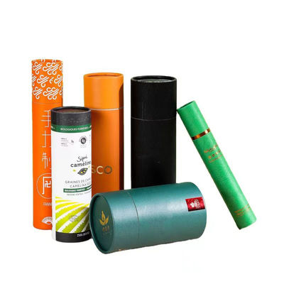 10 ml 30 ml 50 ml Caixa de embalagem de tubo cilindro redondo para velas cosméticos