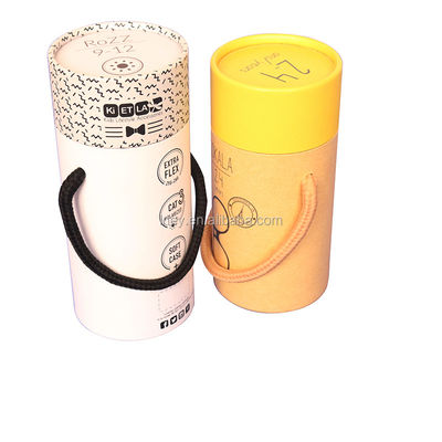 10 ml 30 ml 50 ml Caixa de embalagem de tubo cilindro redondo para velas cosméticos