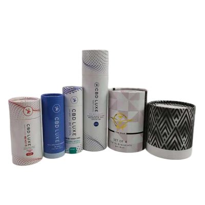 Caixa de embalagem de tubos personalizados Tubo de papel reciclável para garrafas de cosméticos