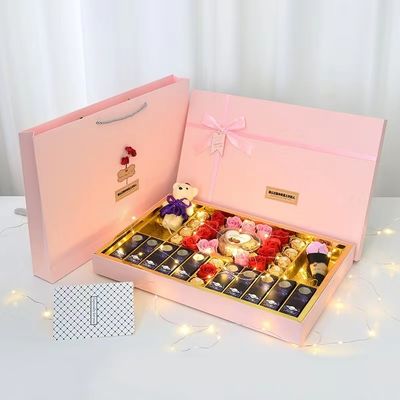 Caixas de embalagem de presentes criativas de Valentine Rectangular Caixas de embalagem de cartão rígido