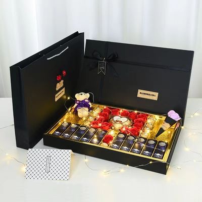 Caixas de embalagem de presentes criativas de Valentine Rectangular Caixas de embalagem de cartão rígido