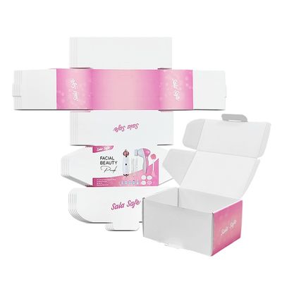 Papel rígido de arte corrugado Caixas de envio recicláveis Logotipo personalizado aceitável