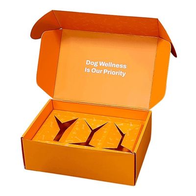 Embalagem de caixa de correio de papel para animais de estimação Eco-friendly Dog Box Type Folders