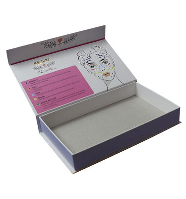 Caixas rígidas Massagem facial de luxo Creme de proteção solar Caixa de papel cosmético Caixas de embalagem magnética