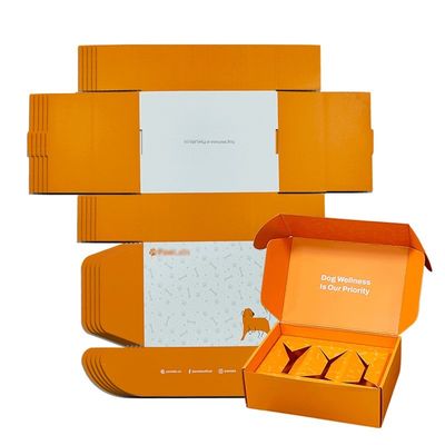 Embalagem de caixa de correio de papel para animais de estimação Eco-friendly Dog Box Type Folders