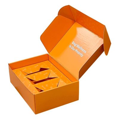 Embalagem de caixa de correio de papel para animais de estimação Eco-friendly Dog Box Type Folders