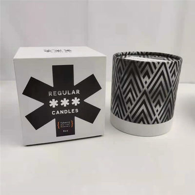 Jar de velas personalizado com tampa e caixa de presente Caixas de embalagem em impressão CMYK/PANTONE