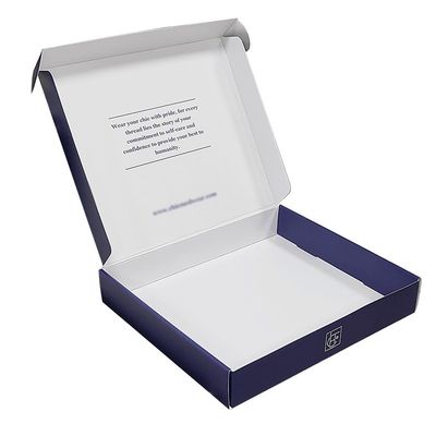 Embalagem de caixa de correio de papel retangular reciclável para camisola blusa camisa e calças