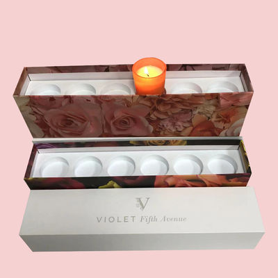 Jar de velas personalizado com tampa e caixa de presente Caixas de embalagem em impressão CMYK/PANTONE