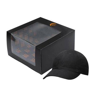 Bate-papo de Baseball Cabeça de Presente Caixas Tuck Top Com Janela de PVC transparente E Laminado Brilhante
