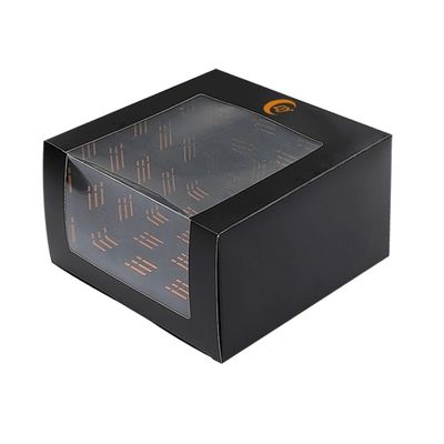 Bate-papo de Baseball Cabeça de Presente Caixas Tuck Top Com Janela de PVC transparente E Laminado Brilhante