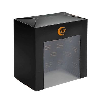 Bate-papo de Baseball Cabeça de Presente Caixas Tuck Top Com Janela de PVC transparente E Laminado Brilhante