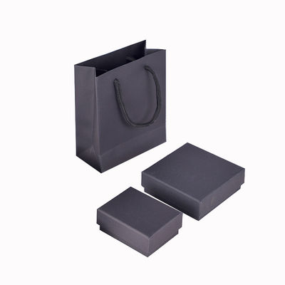 Embalagens de presente recicladas ecológicas Caixas de jóias de papel kraft preto castanho