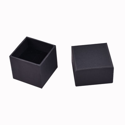 Embalagens de presente recicladas ecológicas Caixas de jóias de papel kraft preto castanho