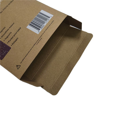 Caixas de papel de auto-montagem penduradas castanhas retangulares planas de fechadura automática embaixo de caixa