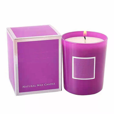 Papel revestido Jar de velas perfumadas personalizado Embalagem Papel dobrável Reverso Impresso Tuck Box