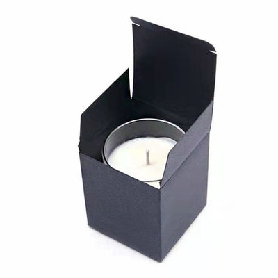 Papel revestido Jar de velas perfumadas personalizado Embalagem Papel dobrável Reverso Impresso Tuck Box