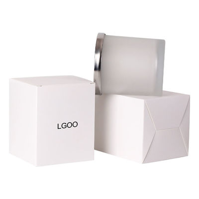 Tipo de Liner de plástico encomenda personalizada Higi Logotipo de folha de ouro revestimento UV Pequena caixa de velas 4x4x4