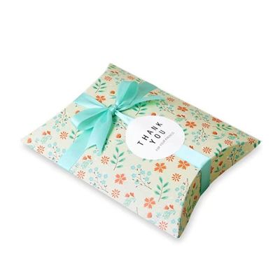 Embalagem de embalagem de almofada de papel pequeno para favores de casamento
