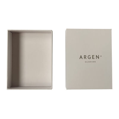 Luxury Cover And Base Box 157g Art Paper 1000g Cardboard White Jewelry Packaging Box (Caixinha de embalagem de jóias brancas)