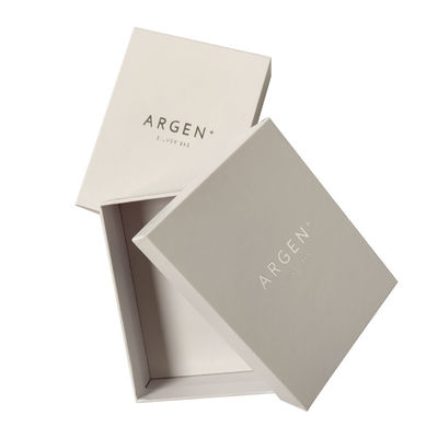Luxury Cover And Base Box 157g Art Paper 1000g Cardboard White Jewelry Packaging Box (Caixinha de embalagem de jóias brancas)