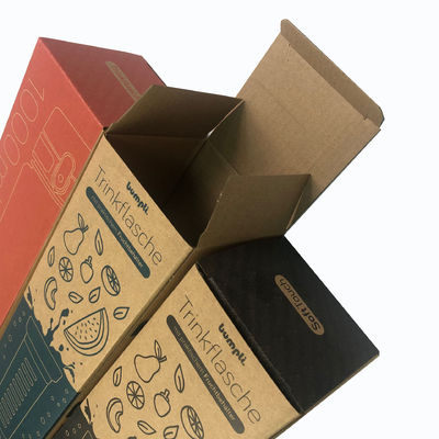 Caixas de embalagem de garrafas de água Kraft E Flute