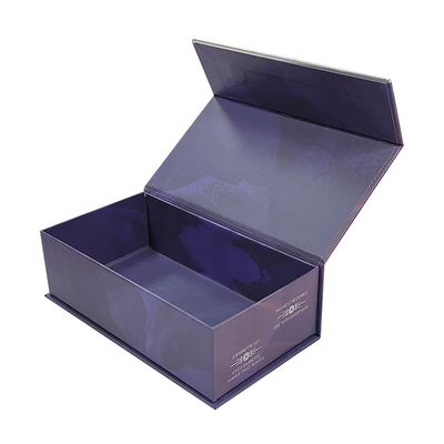 Materiais reciclados Magnético de luxo personalizado rígido tampa plana embalagem de papel magnético caixa de presente com inserção de papel
