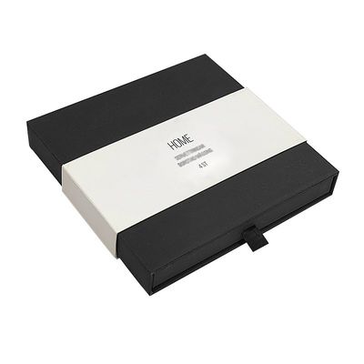 Embalagem de presente de peruca de cabelo grande Caixas de embalagem de caixa de gaveta de diapositiva preta